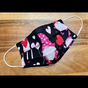 Gnome Lovin Valentines Cotton Pleated Face Mask